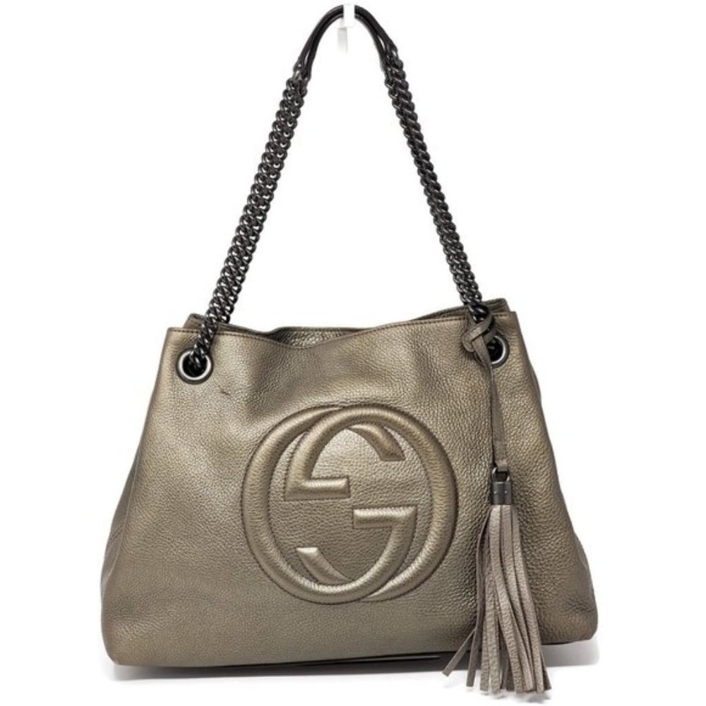 Gucci Soho Medium on Chain Leather Shoulder Bag
